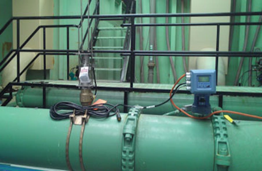 McCrometer FPI flowmeter installed in plant