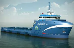 LNG-powered Offshore Supply Vessels like this one will support Shellââ¬â¢s operations in the Gulf of Mexico. Image courtesy of Harvey Gulf International Marine.