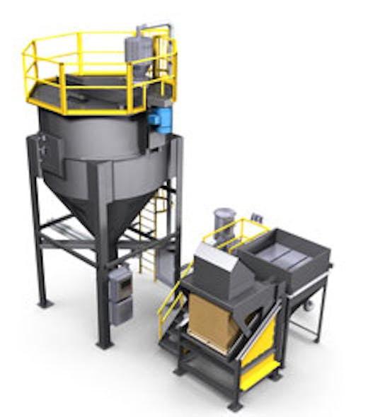 NBE automated bulk material mixing system