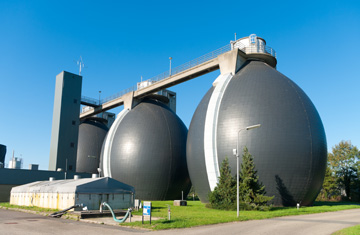 sludge digestion tanks