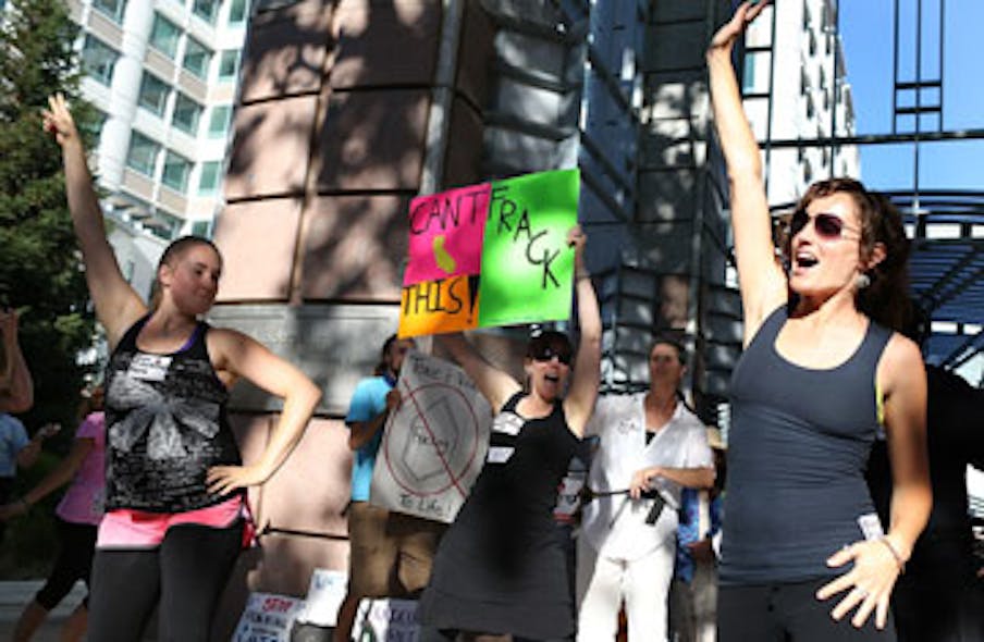Activists protest fracking in California (Photo credit: Justin Sullivan/Getty Images North America/Thinkstock
