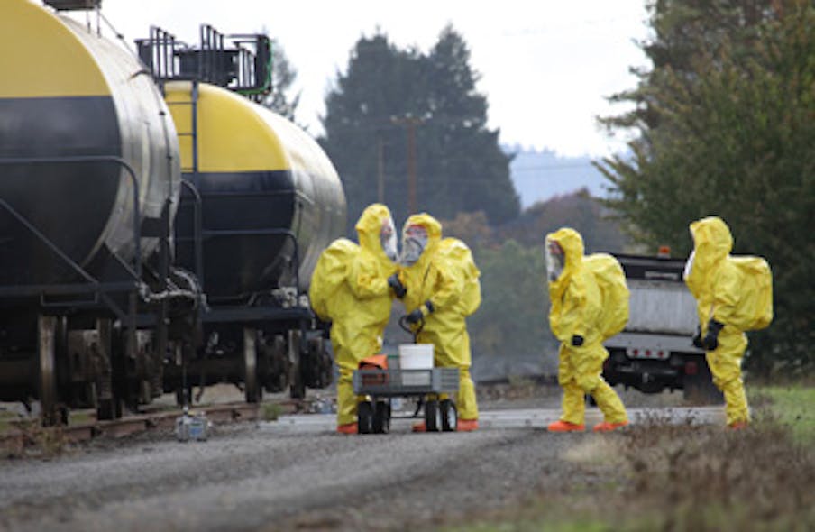 HAZMAT responds to chemical spill