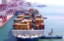 Seaborne container shipments