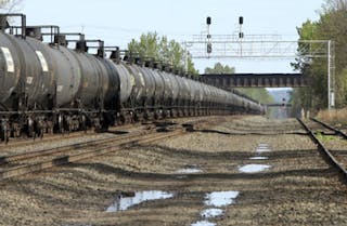 Train carrying Bakken Shale crude oil (RalphCoulter/iStock Editorial/Thinkstock