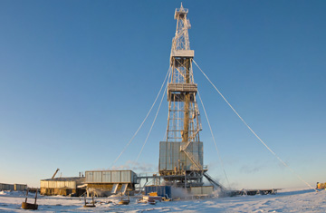 gas drilling rig