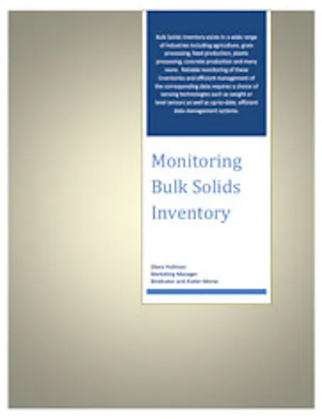 Monitoring Bulk Solids Inventory | Processing Magazine