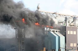 chemical plant fire