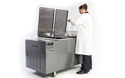 Ultrasonic systems use vibrating molecules with a non-toxic solution to do their cleaning. Ultrasonic systems use vibrating molecules with a non-toxic solution to do their cleaning.