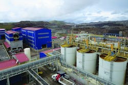 Volcan recently built its first silver leaching and smelting plant. Volcan recently built its first silver leaching and smelting plant.