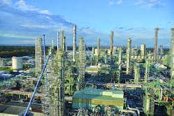 The OMV refinery in Burghausen in southeastern Bavaria, Germany has been continually improved and expanded since 1967. (Courtesy TUV SUD)