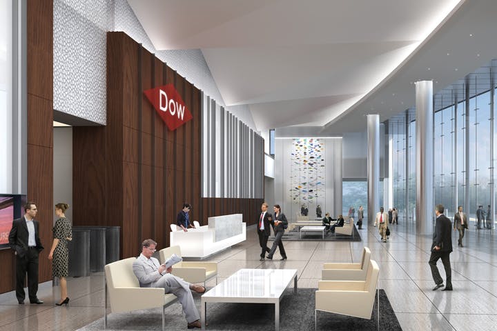 Dow Corporate Headquarters New Campus Lobby
