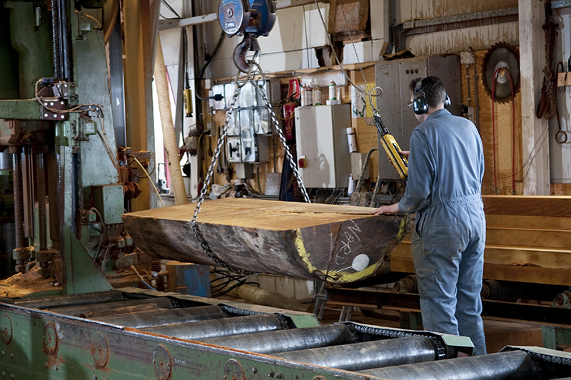 As lumber dries, condensation forms. The resulting acidic liquid wicks off the lumber and is collected in two pits at either end of the kiln. All images courtesy of BJM Pumps.