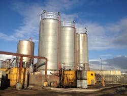 This Middlesbrough waste oil facility plans on adding another 10 tanks equipped with robust instrumentation. Currently seven tanks range from 50,000 to 120,000 liters in capacity. All images courtesy of Hycontrol. This Middlesbrough waste oil facility plans on adding another 10 tanks equipped with robust instrumentation. Currently seven tanks range from 50,000 to 120,000 liters in capacity. All images courtesy of Hycontrol.