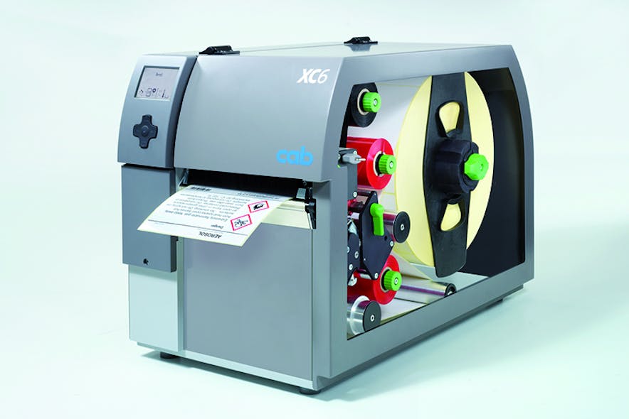 A 6-inch wide, two-color thermal printer. All images courtesy of Peak-Ryzex Inc.