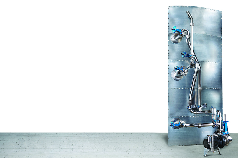 Image 1. A cutaway of the mixing system&rsquo;s externally mounted components All graphics courtesy of Landia Inc.