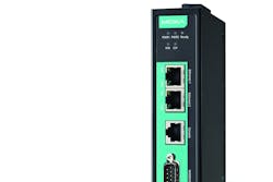 Industrial Ethernet gateway. All graphics courtesy of Moxa Inc.