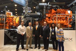 The Processing and EPIX teams with the purpose-built power system during OTC 2016 The Processing and EPIX teams with the purpose-built power system during OTC 2016