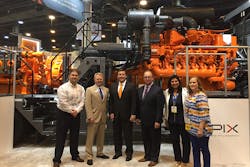 The Processing and EPIX teams with the purpose-built power system during OTC 2016