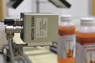 Vision inspection systems play a critical role in meeting FSMA requirements by inspecting package labels to ensure they are correct and complete. Courtesy of Mettler Toledo