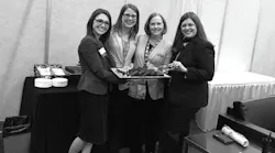 During the Turbomachinery/Pump Symposia in Houston, Editor in Chief Lori Ditoro and Contributing Editor Robyn Tucker enjoy a snack with the events’ Exhibitor Services Director Martha Barton and Communications Director Brooke Conrad.