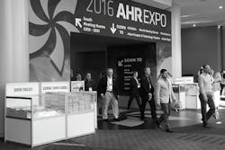 One of the many entrances to the exhibit hall during AHR Expo 2016 One of the many entrances to the exhibit hall during AHR Expo 2016