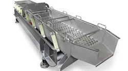 The Tex Flex Vibratory Conveyor leverages a novel design to minimize the maintenance and power requirement of traditional conveying systems. (Image courtesy of Triple/S)