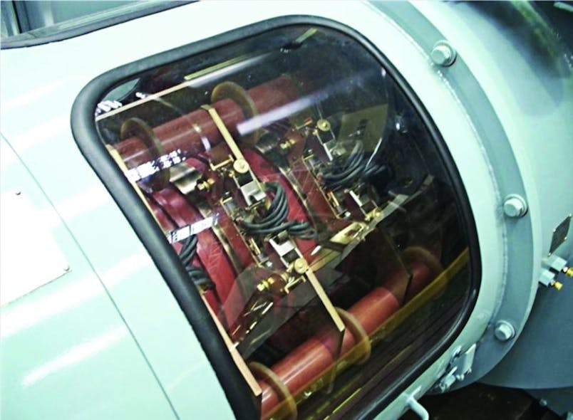 Typical slip rings in a motor