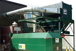 Dust collector for silica fines and flakes. Image courtesy of Camfil APC Dust collector for silica fines and flakes. Image courtesy of Camfil APC
