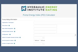 Hydraulic Institute’s Pump Energy Index (PEI) calculator Hydraulic Institute’s Pump Energy Index (PEI) calculator