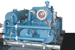 Image 1. An example of an integrally geared centrifugal compressor. Image courtesy of Siemens Image 1. An example of an integrally geared centrifugal compressor. Image courtesy of Siemens