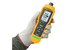 This vibration meter was designed to check bearings and overall vibration levels. Image courtesy of Fluke Corporation This vibration meter was designed to check bearings and overall vibration levels. Image courtesy of Fluke Corporation