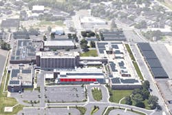 Ariel view of Campbell Soup Company. Image courtesy of Campbell Soup Company Ariel view of Campbell Soup Company. Image courtesy of Campbell Soup Company
