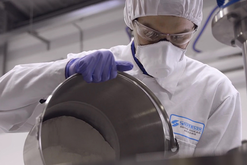 High-shear mixing technology is ideal for dispersing gums, such as xanthan gum. All images courtesy of Silverson Machines Ltd, UK