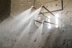 Some suppliers engineer customizable dust control systems that deliver application-specific components. All graphics courtesy of Martin Engineering Some suppliers engineer customizable dust control systems that deliver application-specific components. All graphics courtesy of Martin Engineering