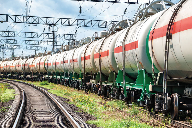 Image 1. A regeneration facility increased worker safety and efficiency by automating measurement of hazardous liquids in rail cars with a wireless sensor control system. All images courtesy of SignalFire Wireless Telemetry