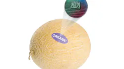 On-product tagging includes edible microparticles that serve as invisible, secure barcodes that are placed or mixed directly in the product, or in the case of fruit, the wax coating that is found on the product. Image courtesy of TruTag Technologies