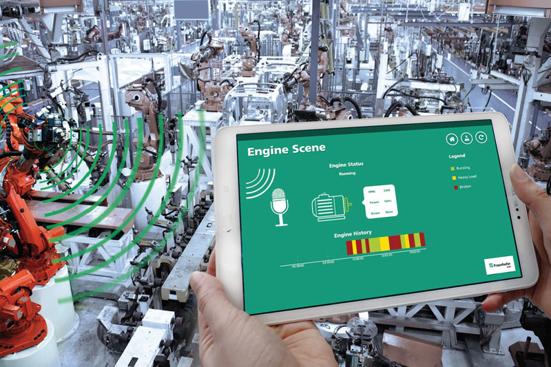 Image 1. Airborne sound analysis system functions even in noisy production halls. Photos Courtesy of iStock/Baran &Ouml;zdemir