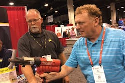Processing&rsquo;s District Manager Jay Haas at Process Expo in September. Haas has been on Processing&rsquo;s sales team for 30 years.