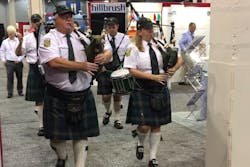 Shannon Rovers Pipe Band rings in the opening of the show floor on day one of Process Expo 2017. All images courtesy of Matt Migliore. Shannon Rovers Pipe Band rings in the opening of the show floor on day one of Process Expo 2017. All images courtesy of Matt Migliore.