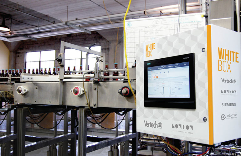 This brewery optimization software features a self-contained unit that connects to a bottling or canning line in one day and gathers real-time data immediately. All graphics courtesy of Inductive Automation.