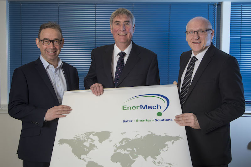 Left to right: David Drysdale &ndash; Pipelines, Industrial and Process Services Director, EnerMech, Phil Bentley &ndash; Technical Director, EnerMech, Roy Wood &ndash; Managing Director, Denholm Valvecare Ltd.