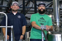 Owners of Solace Brewing Company, Drew Wiles (left) and Joh Humerick (right) at their new 15,766-square-foot production at Solace is anticipated to be about 3,600 &hellip;