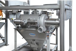 A centrifugal blower can help reduce material waste by returning captured dust to the process. (All images courtesy of Hapman) A centrifugal blower can help reduce material waste by returning captured dust to the process. (All images courtesy of Hapman)