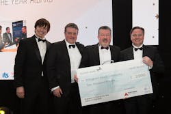 Pump specialist Tomlinson Hall has been recognized for its engineering capabilities. Left to right: Steve Walls (compere), Peter Wilson (Northern Skills Group), Colin Simpson (Tomlinson Hall) and Iain Wright (NEPIC). Pump specialist Tomlinson Hall has been recognized for its engineering capabilities. Left to right: Steve Walls (compere), Peter Wilson (Northern Skills Group), Colin Simpson (Tomlinson Hall) and Iain Wright (NEPIC).