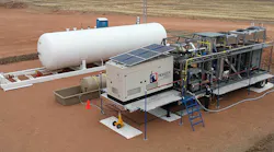 Figure 1. The FlareCatcher unit produces NGLs and pipeline quality methane from flare gas. All images courtesy of Pioneer Energy