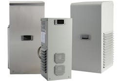 Stratus air conditioners from AutomationDirect maintain a set temperature inside an enclosure using a closed-loop method, protecting devices from overheating while ensuring a contaminant-free environment. All graphics courtesy of AutomationDirect Stratus air conditioners from AutomationDirect maintain a set temperature inside an enclosure using a closed-loop method, protecting devices from overheating while ensuring a contaminant-free environment. All graphics courtesy of AutomationDirect