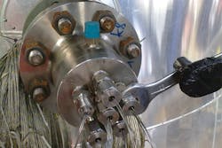 This multipoint temperature assembly has multiple sensors that can measure temperature horizontally or vertically across various distances. All graphics courtesy of Endress+Hauser This multipoint temperature assembly has multiple sensors that can measure temperature horizontally or vertically across various distances. All graphics courtesy of Endress+Hauser