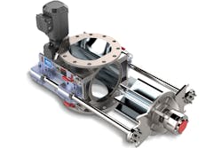 MD Series rotary valve with ACS RotorRail quick-clean design. All graphics courtesy of ACS Valves MD Series rotary valve with ACS RotorRail quick-clean design. All graphics courtesy of ACS Valves