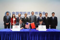 Signing ceremony of DuPont specialty materials facility in East China. Image courtesy of DuPont Signing ceremony of DuPont specialty materials facility in East China. Image courtesy of DuPont
