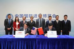 Signing ceremony of DuPont specialty materials facility in East China. Image courtesy of DuPont